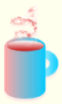 Hot Cup of Tea in Blue Mug